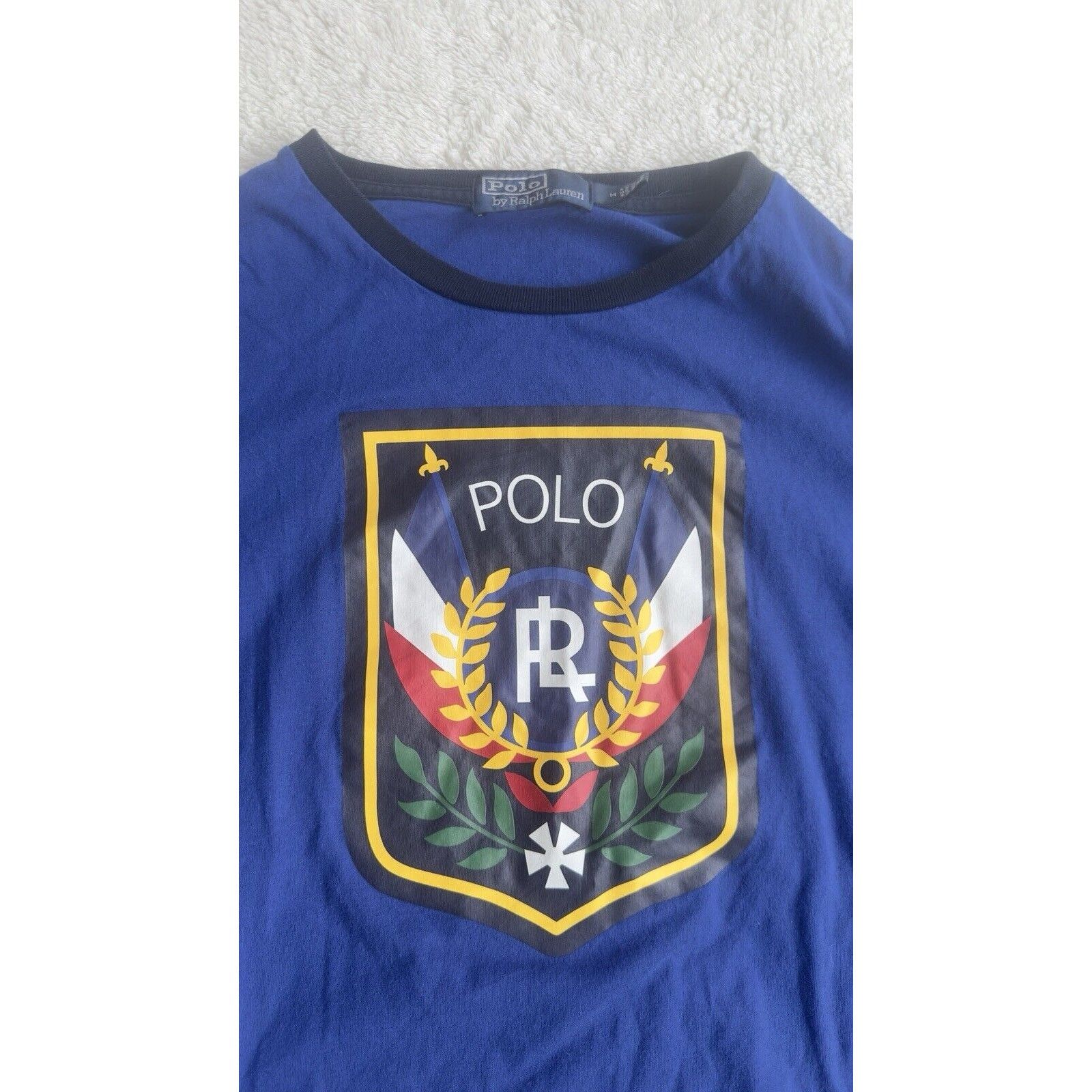Ralph Lauren Polo Ralph Lauren Mens M Blue Long Sleeve Shirt Uni Crest Size US M / EU 48-50 / 2 - 3 Thumbnail