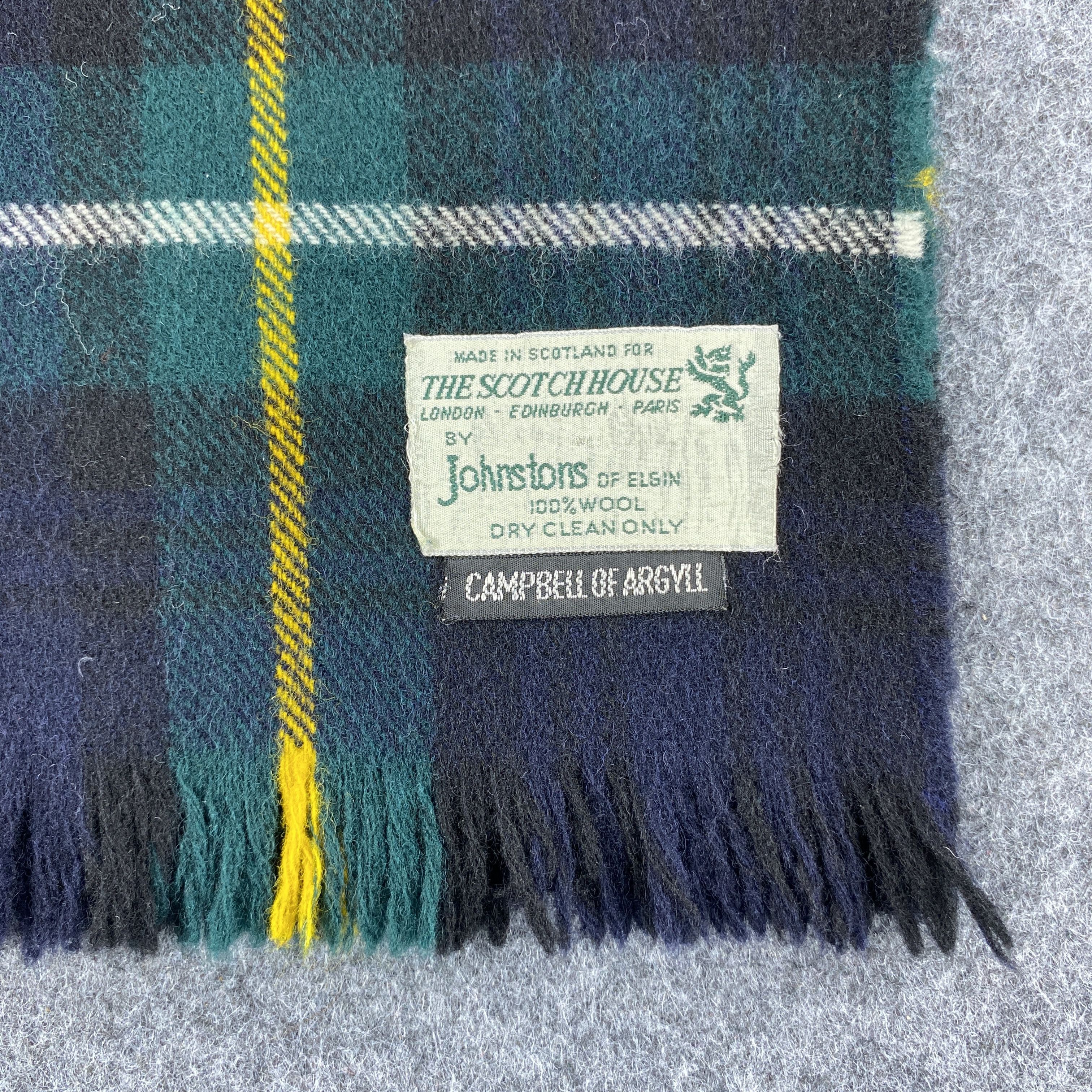 Johnstons Of Elgin × Vintage Johnstons of Elgin Scarf # Muffler # Neckwear # z # D517 Size ONE SIZE - 2 Thumbnail