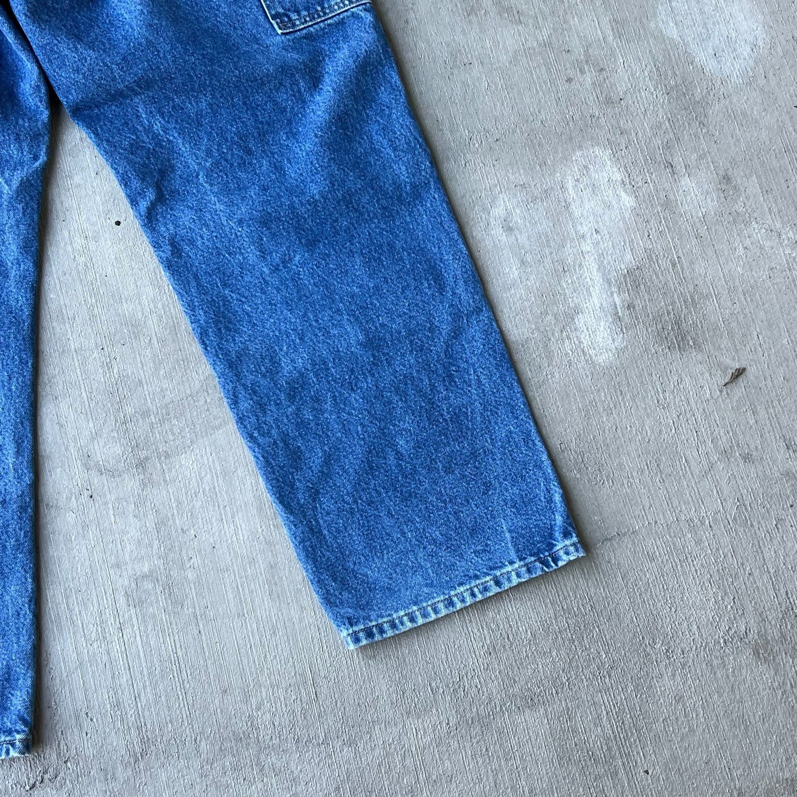 Carhartt × Vintage Carhartt denim blue jean double knee work carpenter pants Size US 33 - 9 Thumbnail