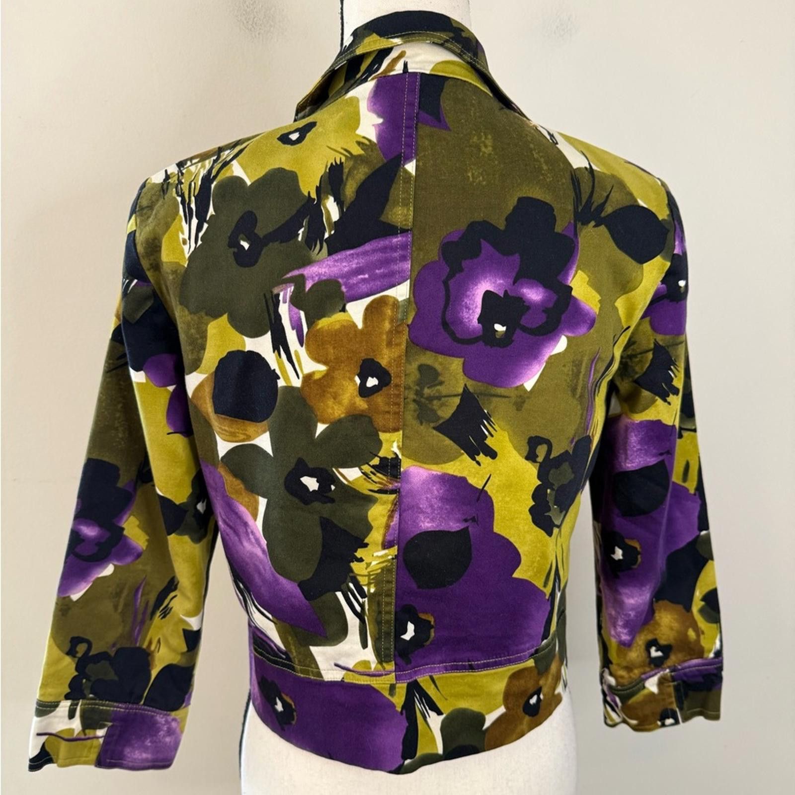 Other Patrick Christopher Petite crop floral jacket Petite Small Size S / US 4 / IT 40 - 2 Thumbnail