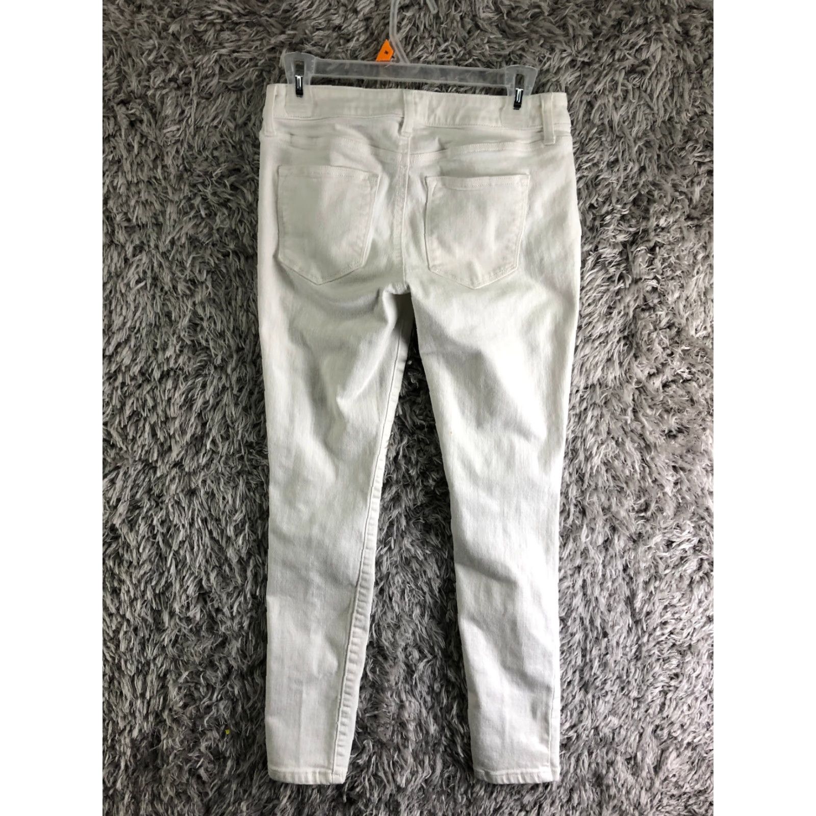 Denime SONOMA Jeans Womens Size 4 Mid Rise Skinny White Denim Pants Size 27" / US 4 / IT 40 - 5 Thumbnail