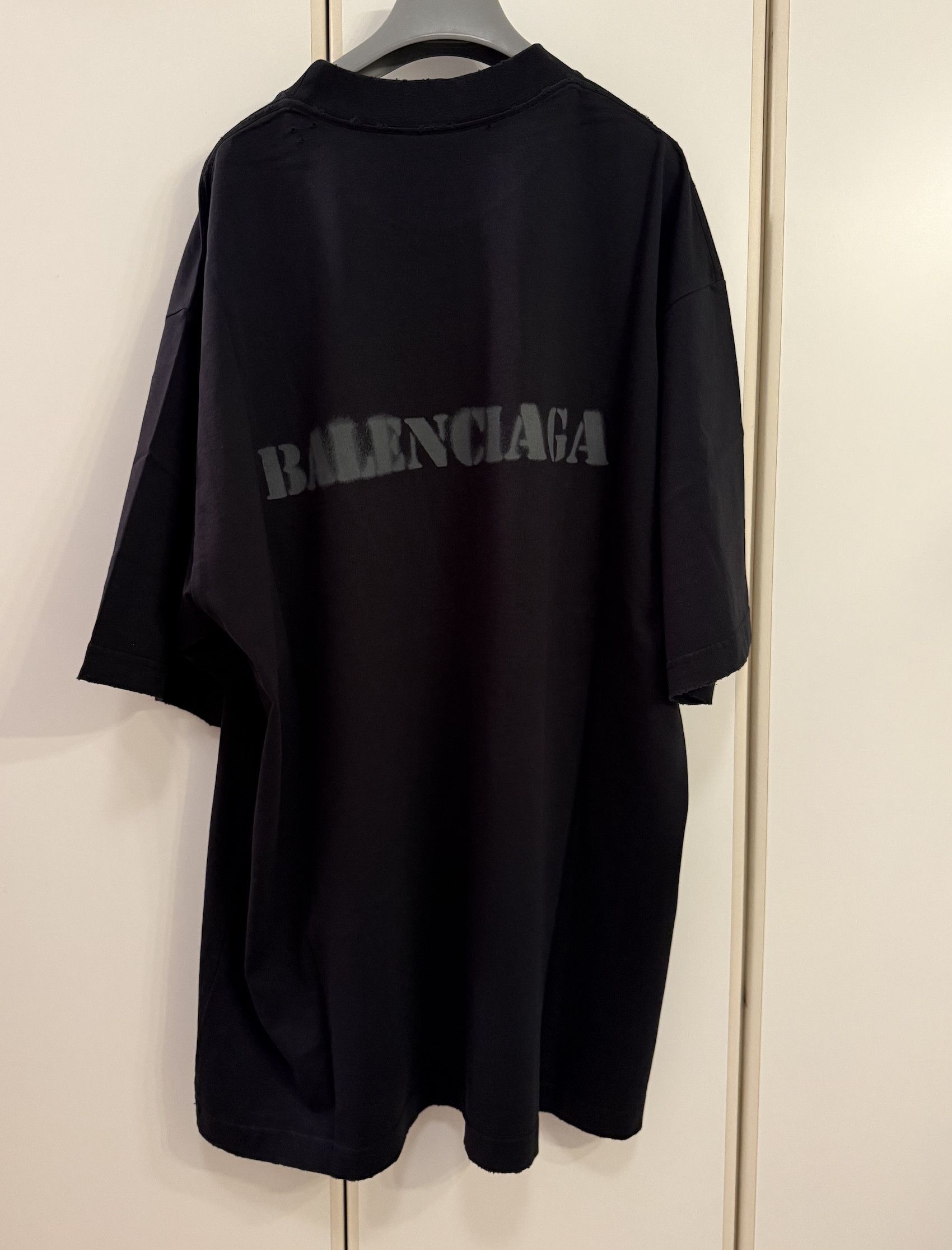 Balenciaga FW'24 Stencil Type Tee Size US XL / EU 56 / 4 - 2 Thumbnail