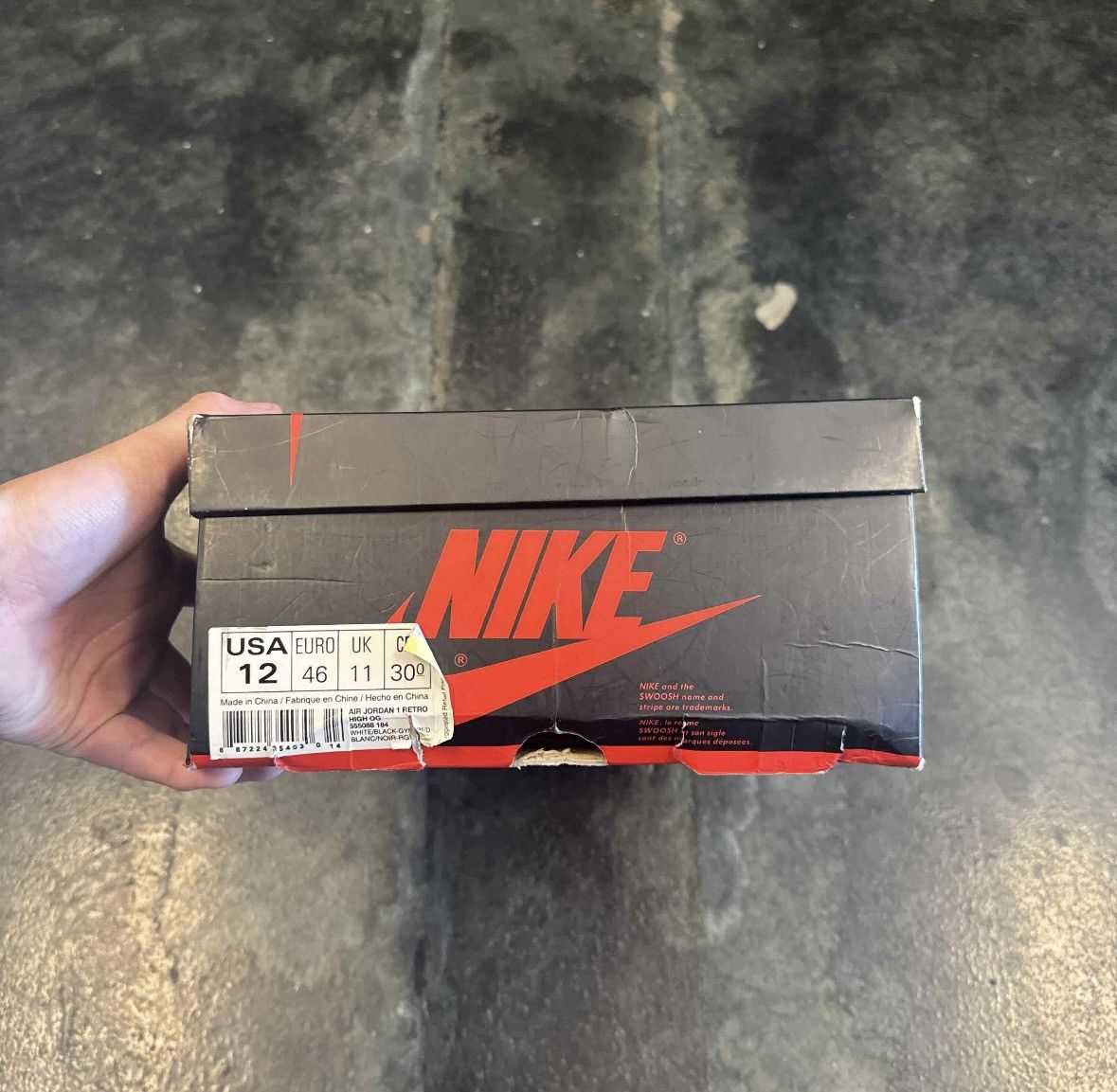 Nike Jordan 1 Blacktoe (2013) Size US 12 / EU 45 - 7 Thumbnail