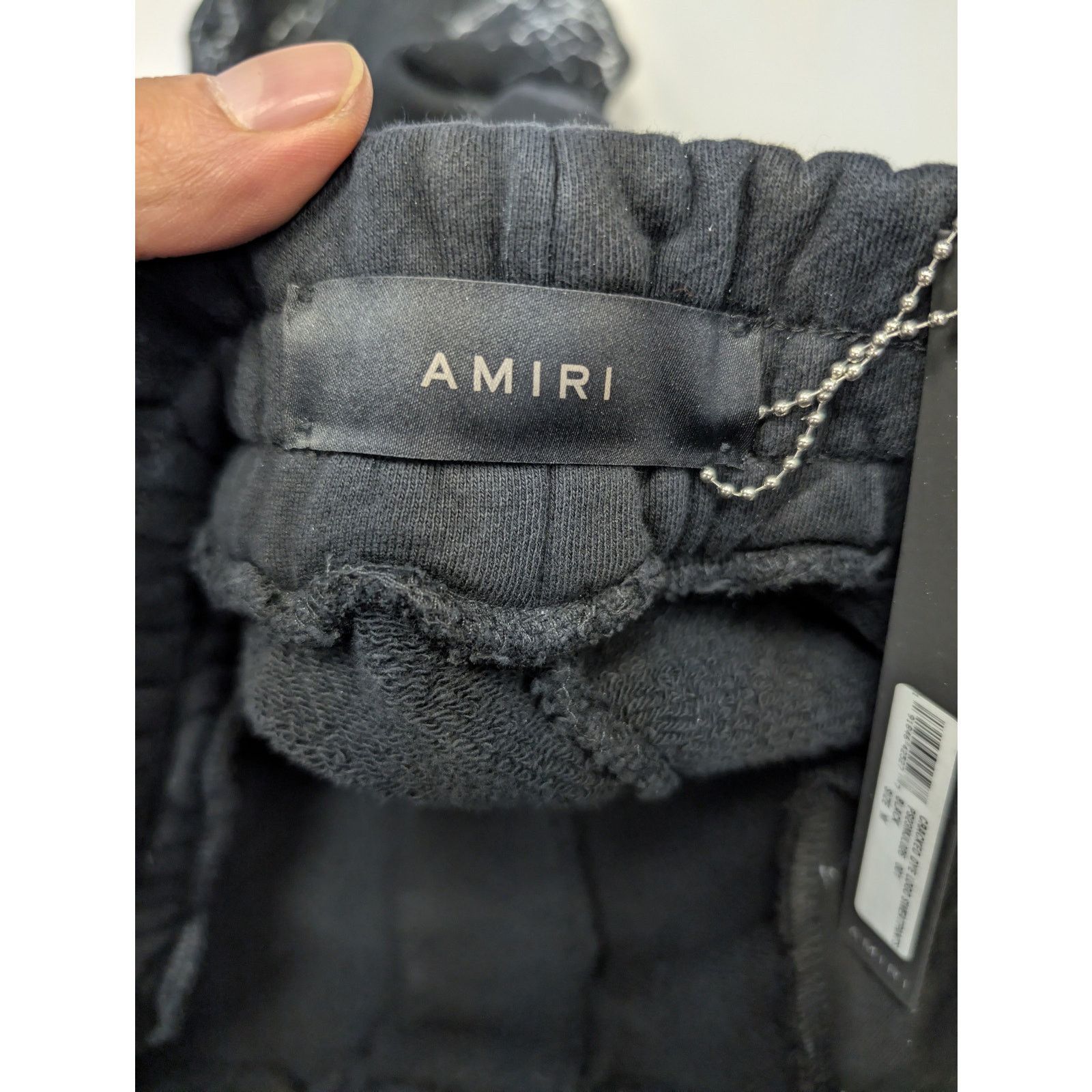 Amiri o1rshd1 Q:3 / Cracked Dye Logo Sweatpants / Joggers in Black Size US 32 / EU 48 - 17 Thumbnail