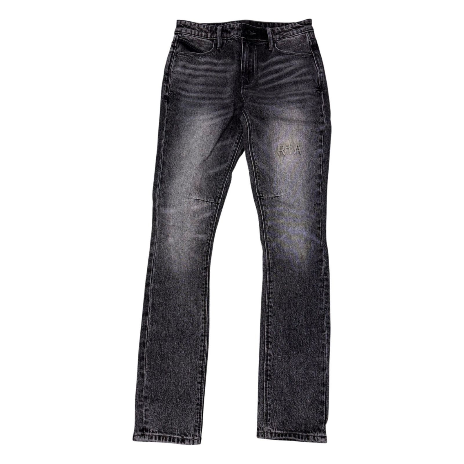 Rta RTA Embossed Grey Jeans Size US 30 / EU 46 - 1 Thumbnail