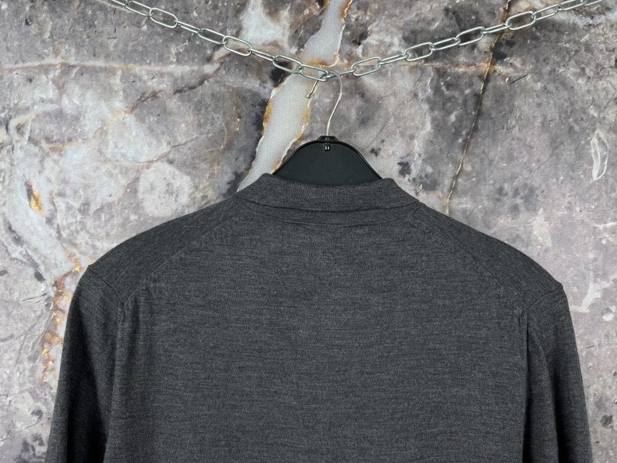 Reiss Nigel Hall Men’s Long Sleeve Polo Sweater Dark Gray Size M Size US M / EU 48-50 / 2 - 10 Thumbnail