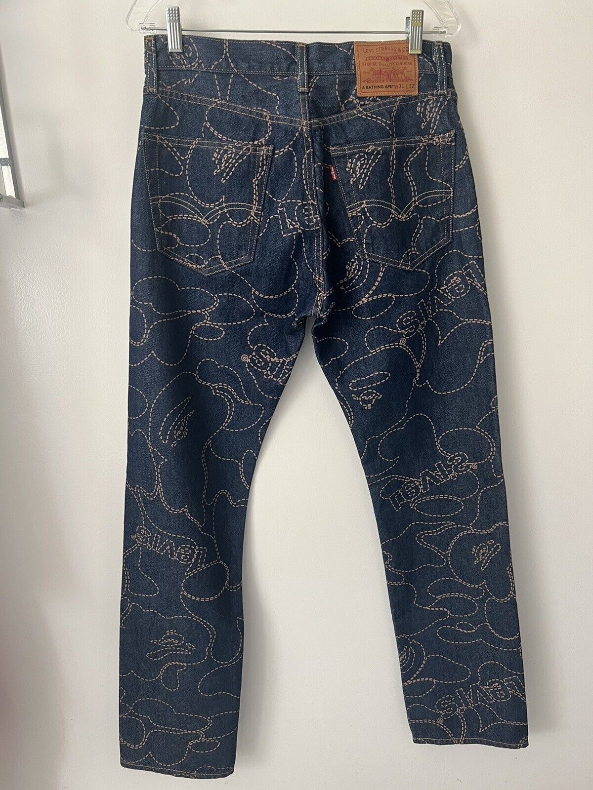 Bape × Levi's 501 ‘93 Tokyo Camo Size 31 X 32 Size US 31 - 2 Thumbnail