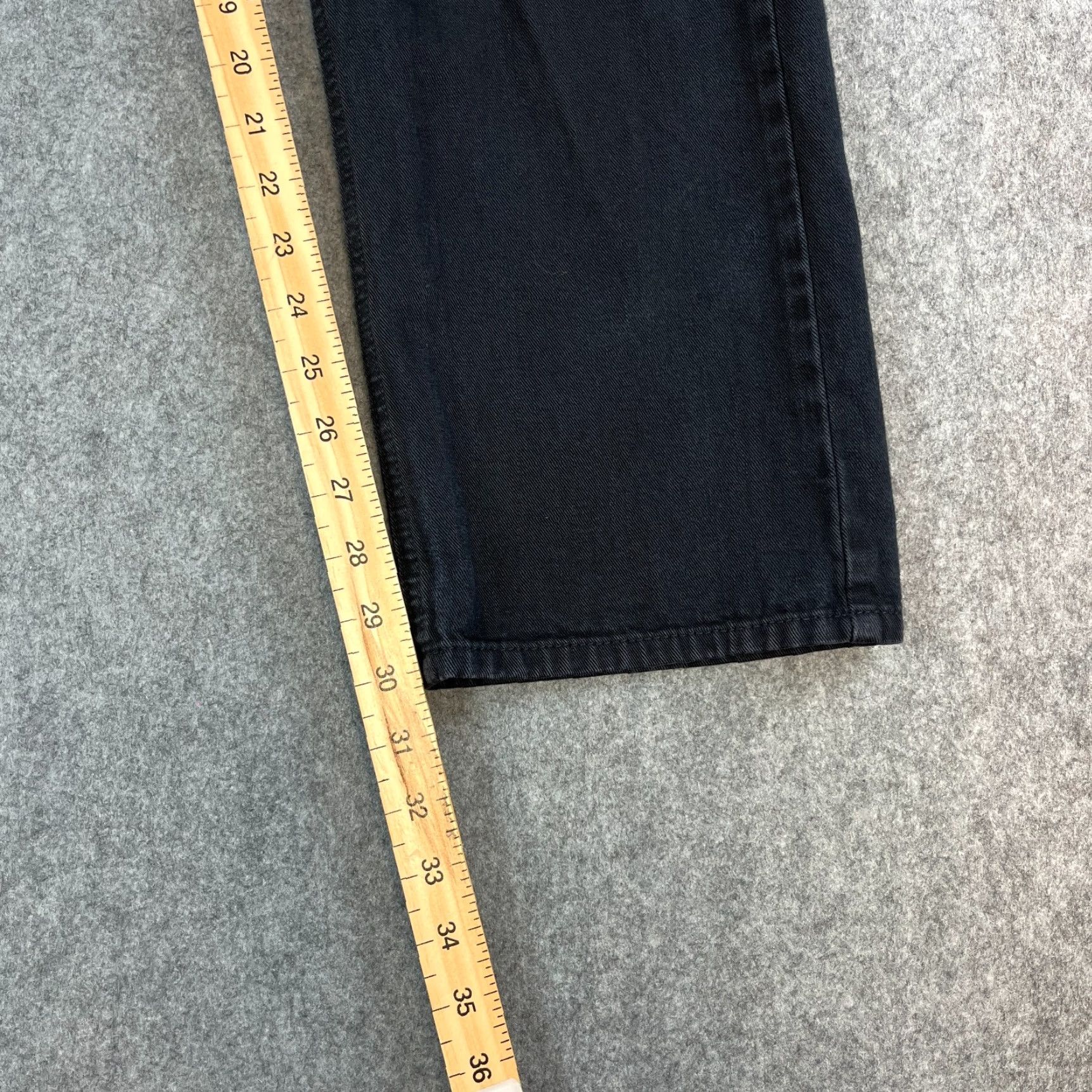 Hugo Boss VINTAGE Hugo Boss Jeans Relaxed Straight 27 30 UK 8 High Waist Black Faded Vintage Jeans Size 30" / US 8 / IT 44 - 4 Thumbnail