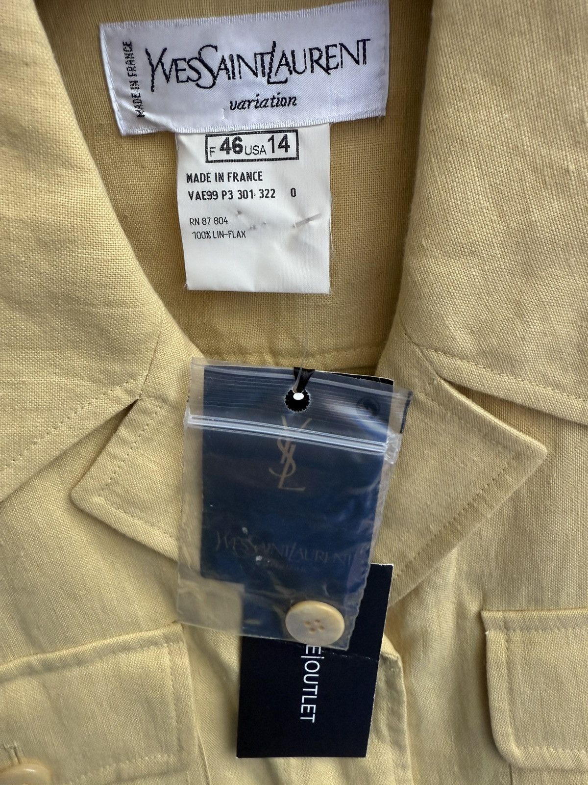 Yves Saint Laurent Yves Saint Laurent vacation blouse top Size L / US 10 / IT 46 - 3 Thumbnail