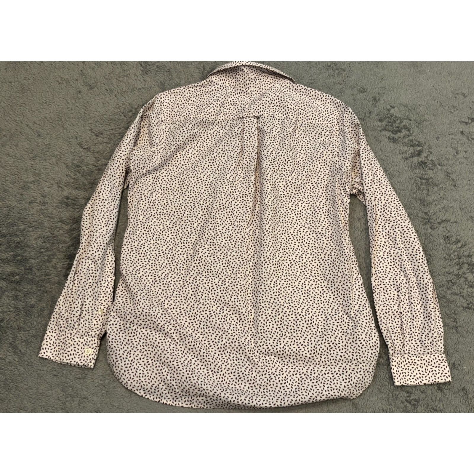 Vintage Duluth Shirt Womens Medium White Long Sleeve Geometric Button Top Size M / US 6-8 / IT 42-44 - 5 Thumbnail