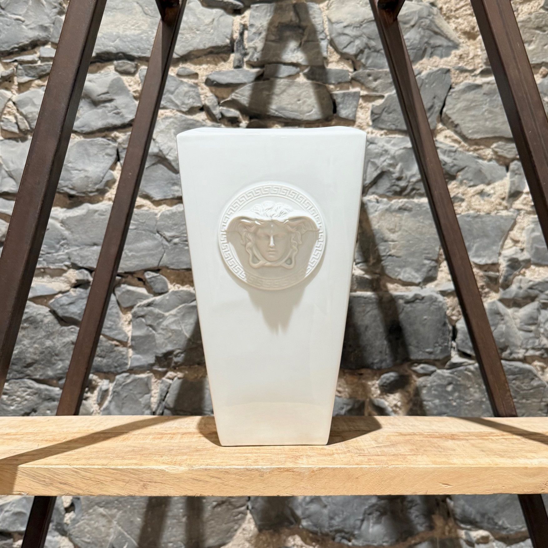 Versace Versace Meets Rosenthal Gorgona Porcelain White Vase Size ONE SIZE - 4 Thumbnail