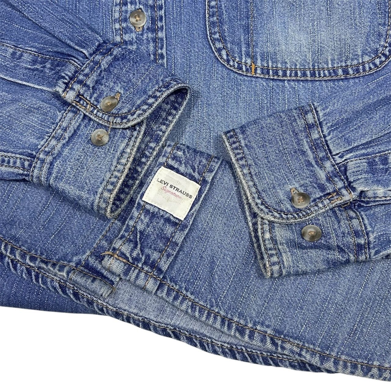 Levi's Levis Strauss Signature Denim Longsleeves Button Up Shirt Size US XL / EU 56 / 4 - 6 Thumbnail