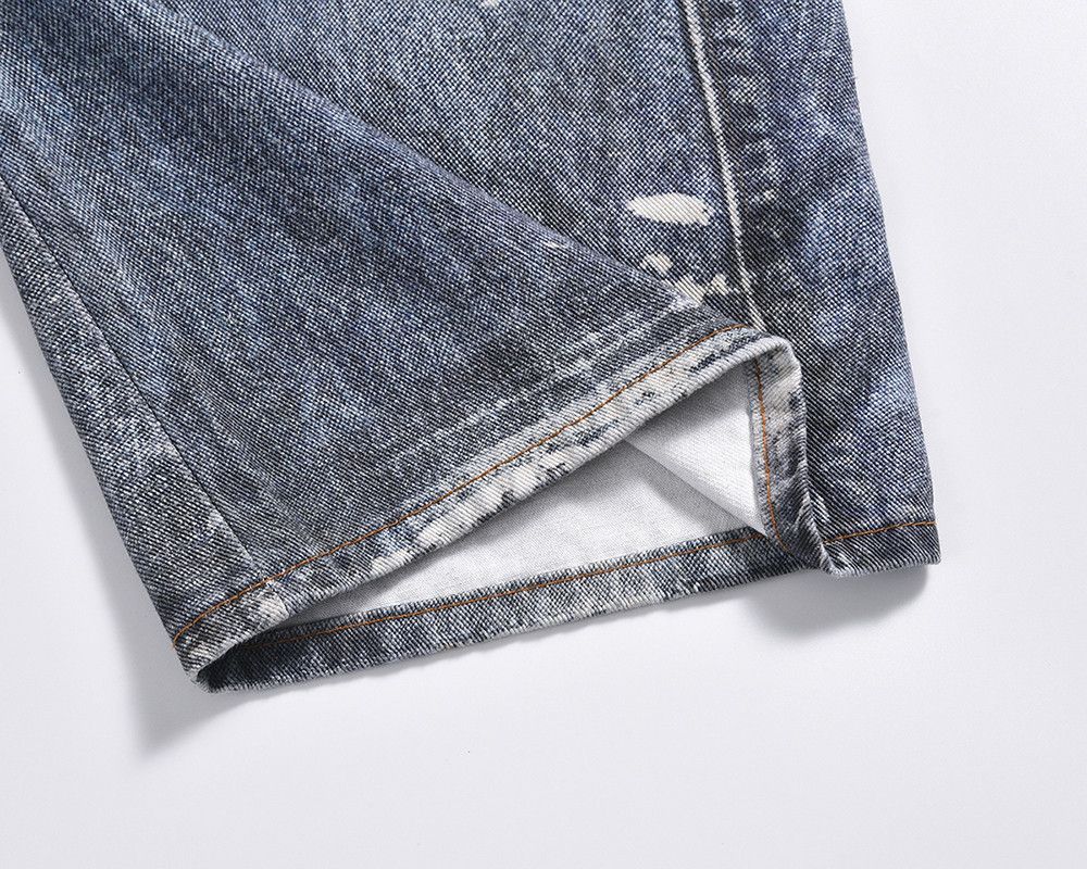 Jean × Vintage High Street Chain Print Washed Baggy Size US 31 - 10 Thumbnail