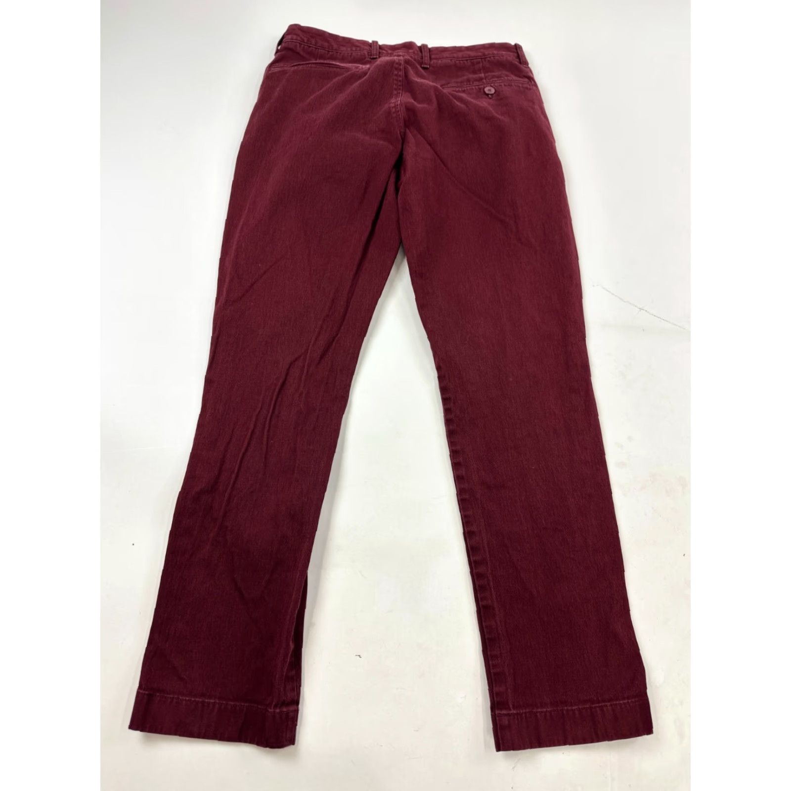 J.Crew J.Crew Pants Mens 29x30 Red Flat Front Stretch Chino Straight Leg Mid Rise Casual Men Size US 29 - 2 Thumbnail