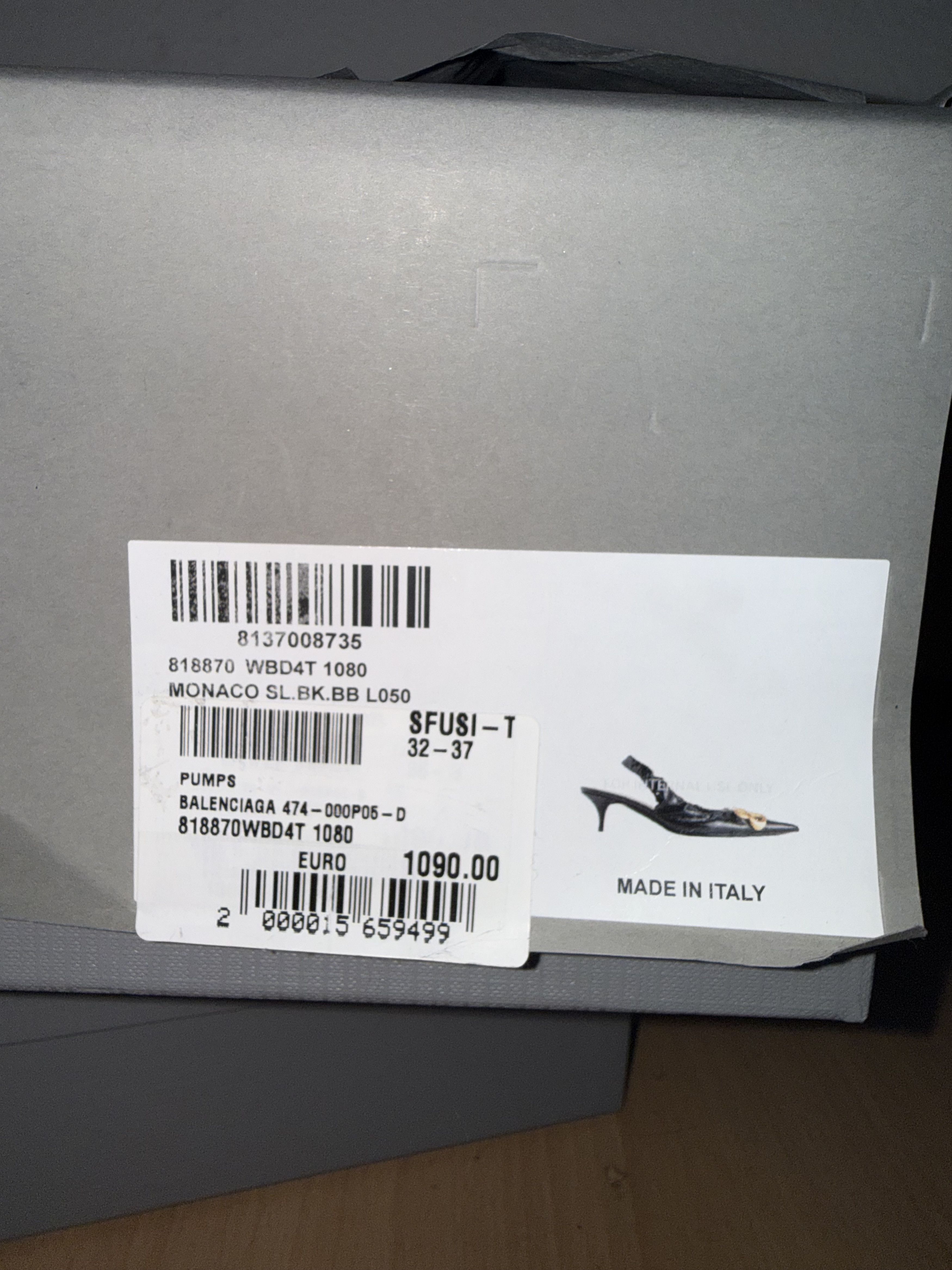 Balenciaga BALENCIAGA MONACO BB PUMPS Size US 7 / IT 37 - 7 Thumbnail