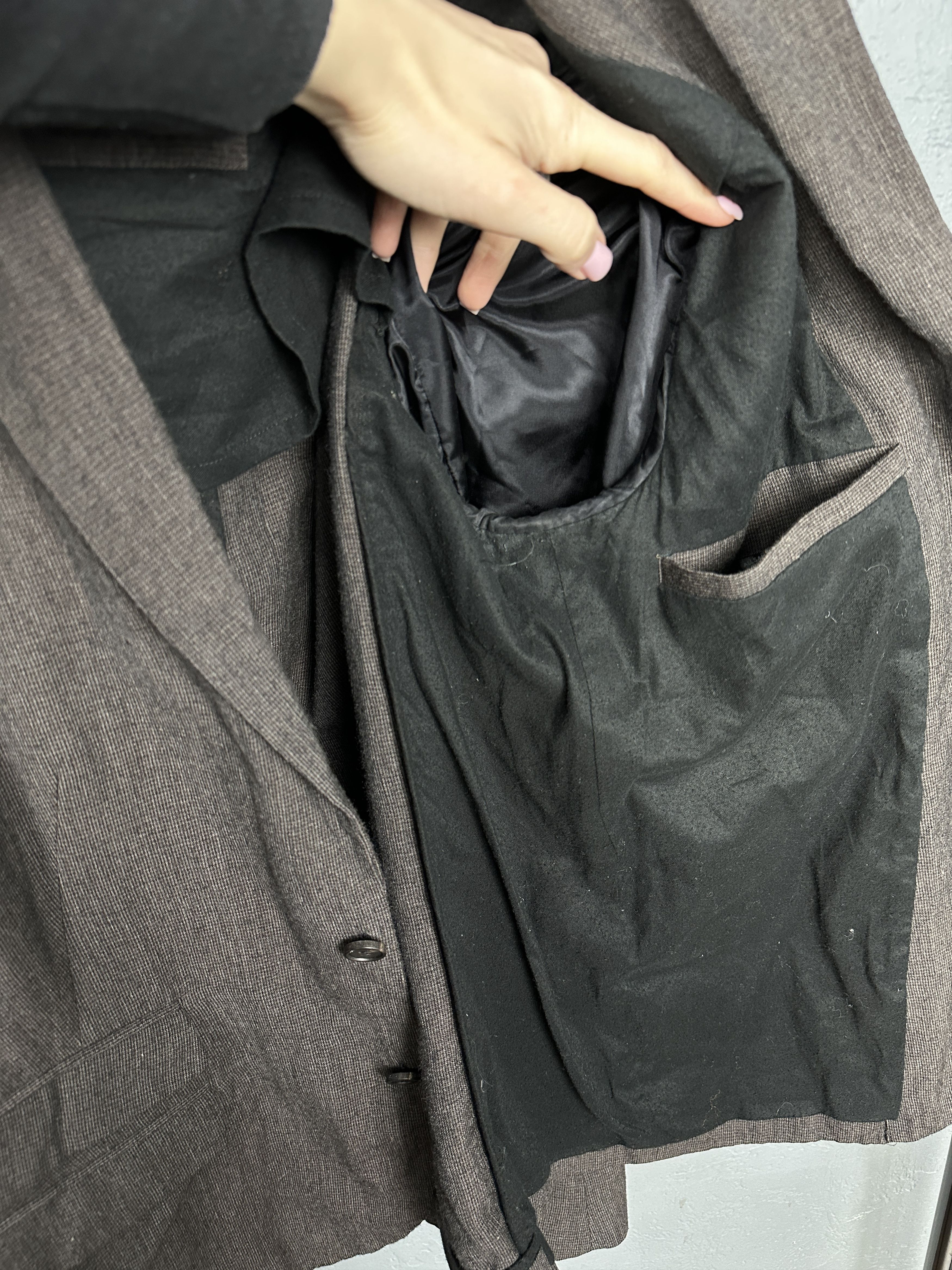 Allsaints Allsaints Anchorage Mens Wool Linen Blazer Jacket Size US L / EU 52-54 / 3 - 5 Thumbnail