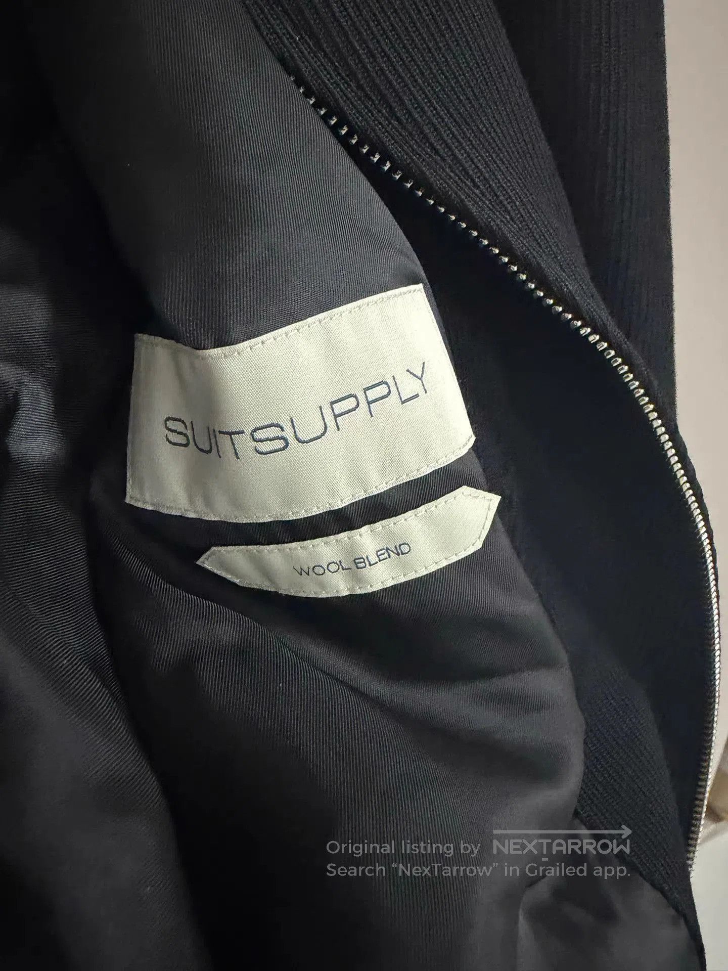 Suitsupply Black Light Jacket with Zip Front and Pockets. Size US M / EU 48-50 / 2 - 3 Thumbnail