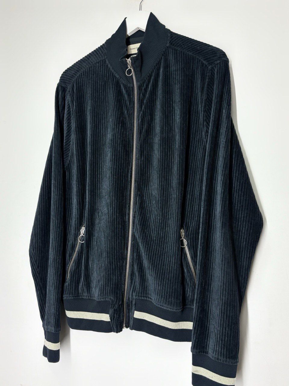 Oliver Spencer Oliver Spencer Organic Cotton Blend Corduroy Track Jacket Size US L / EU 52-54 / 3 - 3 Thumbnail