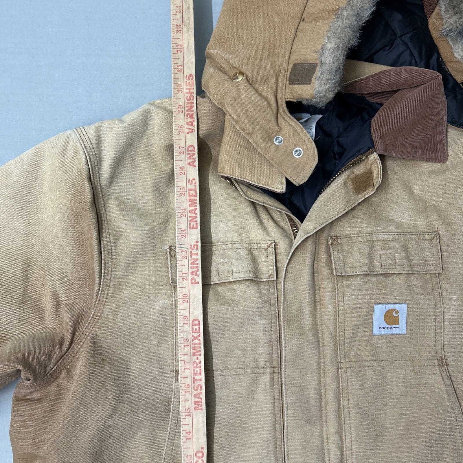 Carhartt Vintage Carhartt C03 BRN Arctic Coat A01 Hood USA UNION TAG Size US L / EU 52-54 / 3 - 7 Thumbnail
