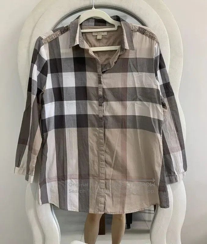 Burberry Multicolor Cotton Long Sleeve Shirt.