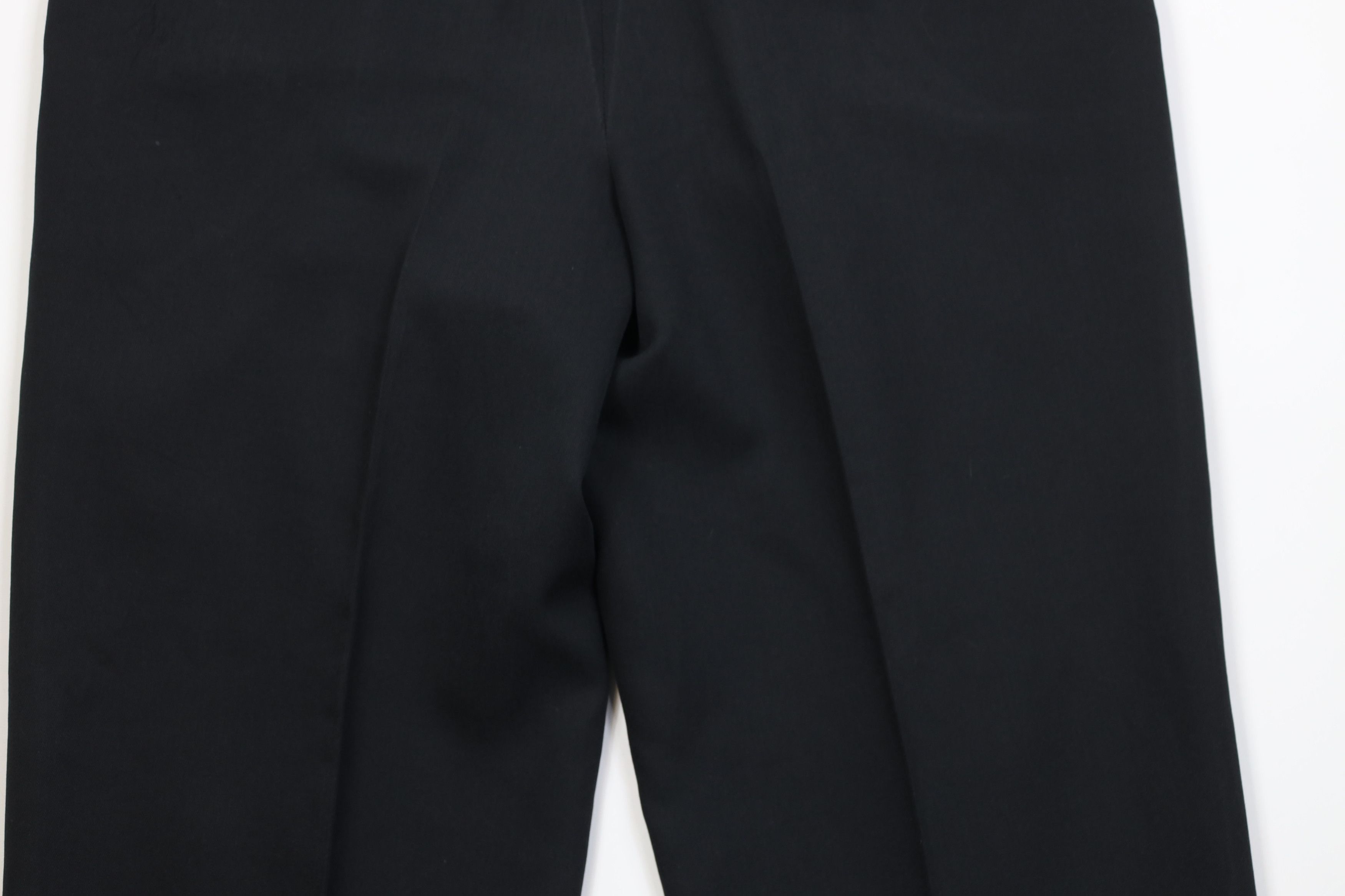 Vintage Vintage 90s Streetwear Silk Blend Wide Leg Chino Pants Black Size US 36 / EU 52 - 13 Thumbnail