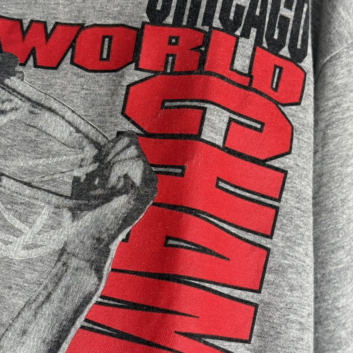 NBA × Nike × Vintage Vintage Nike Jordan Chicago Bulls World Champions T-Shirt Size US XL / EU 56 / 4 - 8 Thumbnail