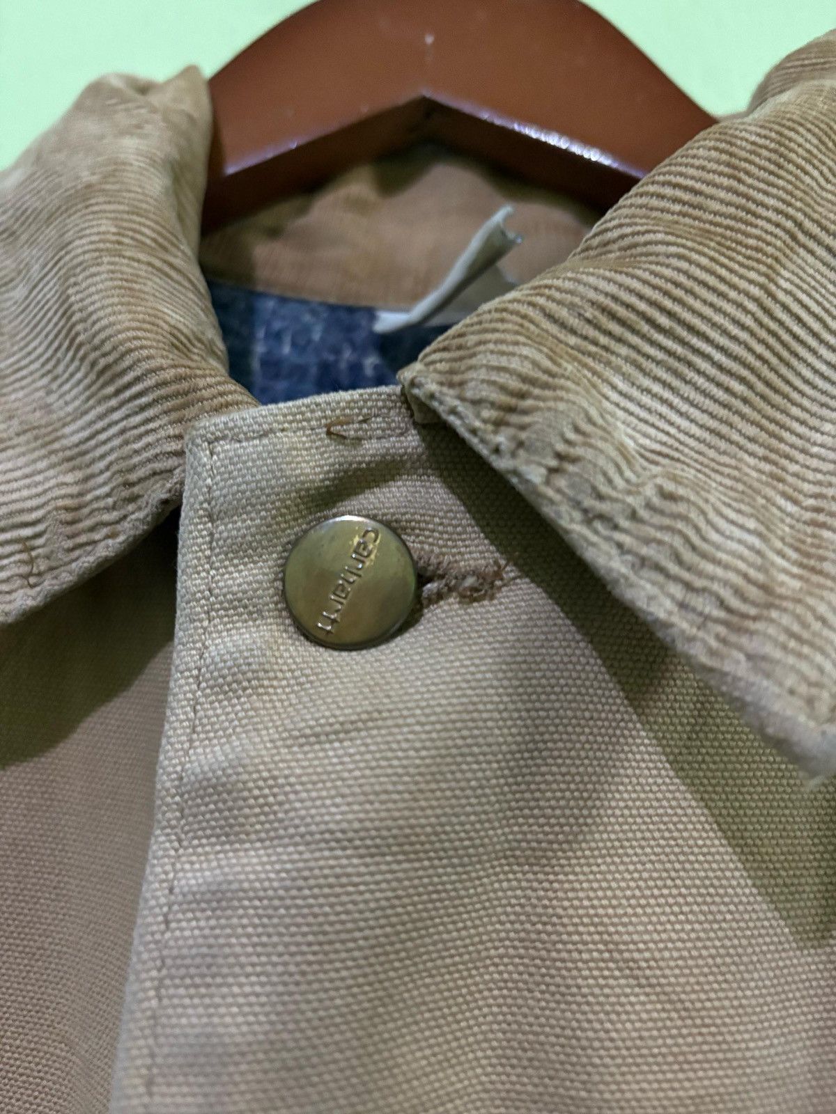 Carhartt VTG 90's CARHARTT Worker Wear Chore Jakcet Michigan Design Size US L / EU 52-54 / 3 - 15 Thumbnail