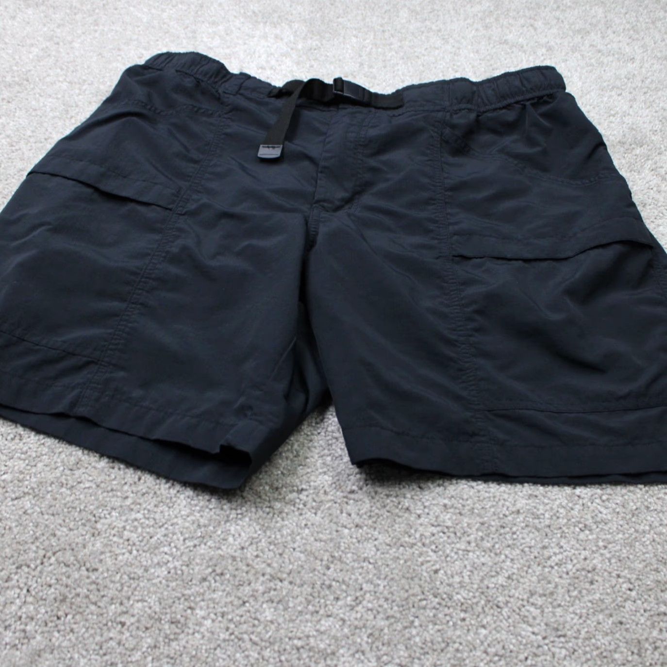 Eddie Bauer Eddie Bauer Shorts Mens Large Black Ripstop Tech Belted Cargo Vented Nylon Shortes? Size US 33 - 2 Thumbnail