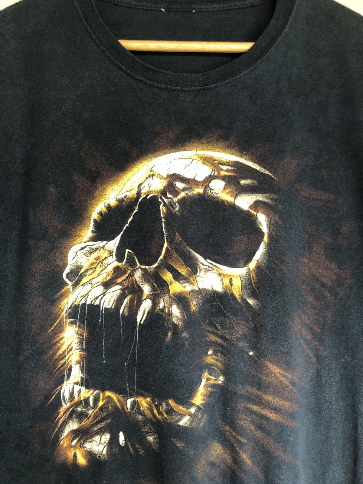 Affliction × Vintage Crazy Vintage Y2K Halloween Skull Tshirts Size US L / EU 52-54 / 3 - 4 Thumbnail