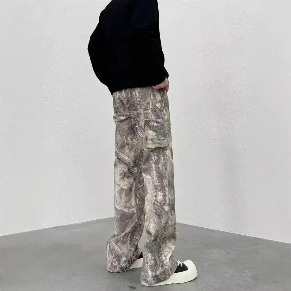 Japanese Brand Retro loose casual hip-hop camouflage jeans Size US 32 / EU 48 - 2 Thumbnail