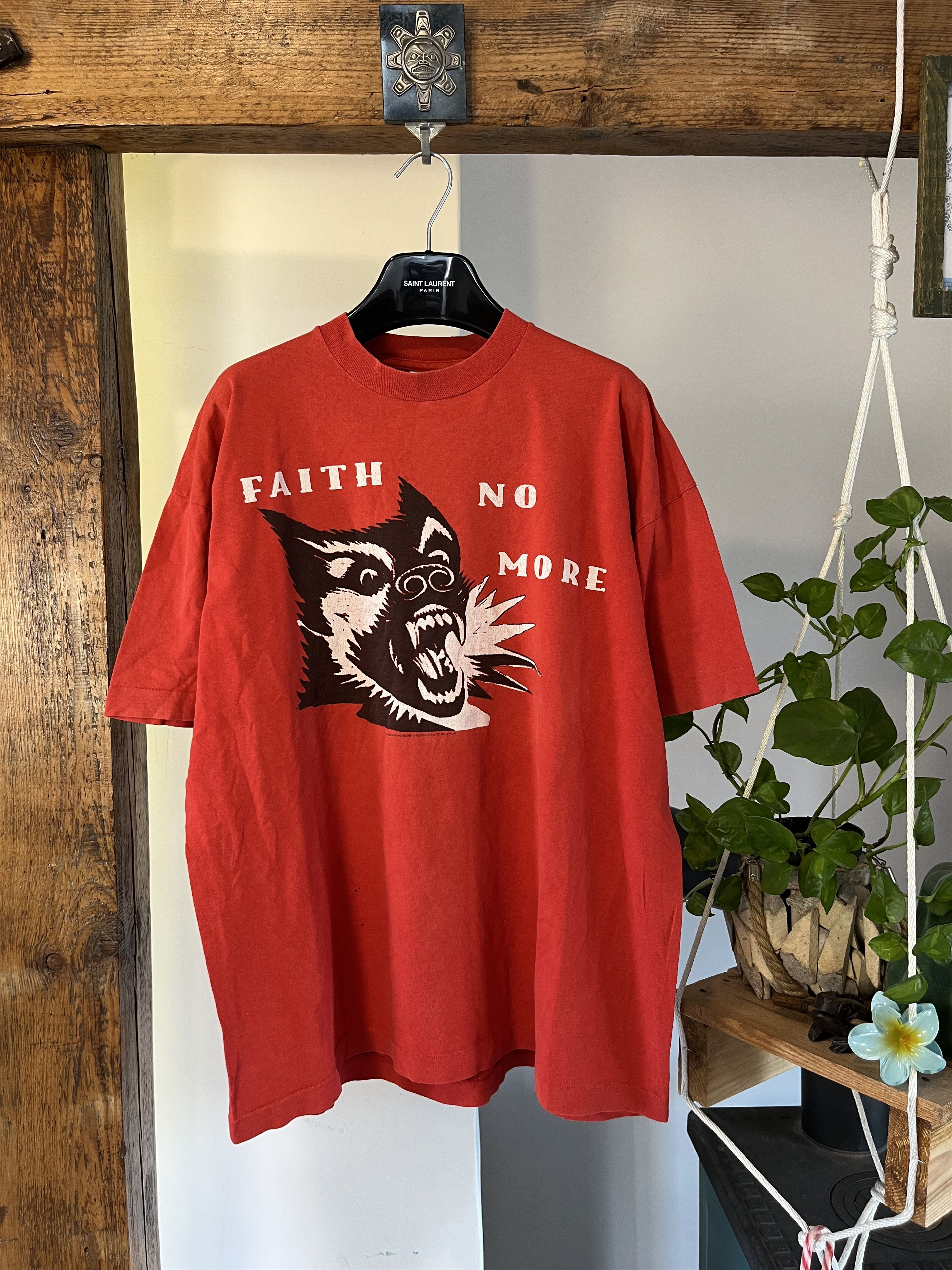 80s 90s FAITH NO MORE ロックバンド　ワールドツアーTシャツ Vintage Faith No More T-shirt 1992 European Tour Rock Band