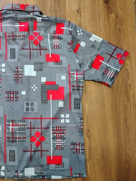 Other Vintage Joel California MCM Polyester Disco Shirt Size US L / EU 52-54 / 3 - 6 Thumbnail