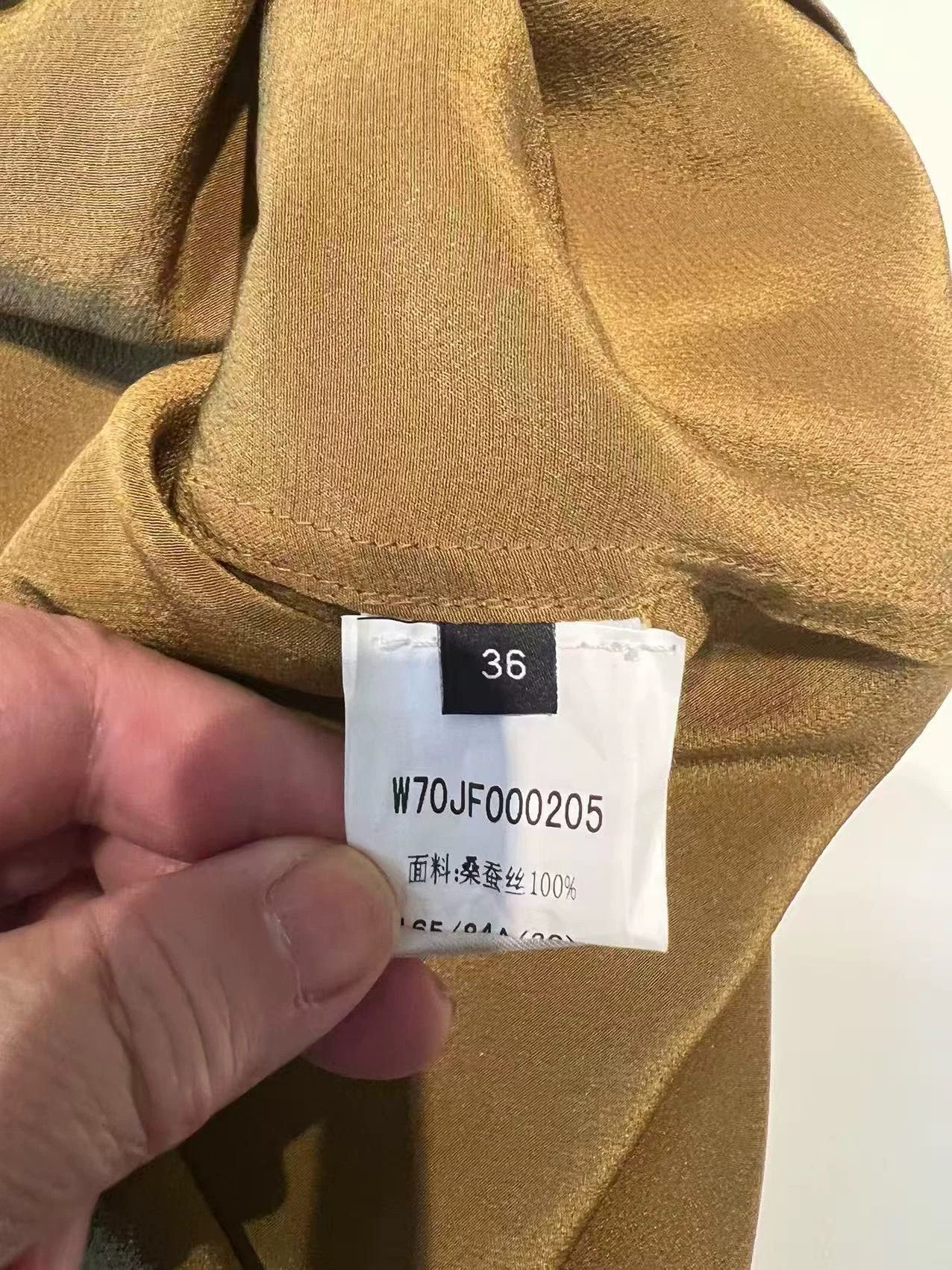 Joseph Joseph Runway Heavy Silk Copper Green Relaxed Shirt 36 New Size XS / US 0-2 / IT 36-38 - 6 Thumbnail