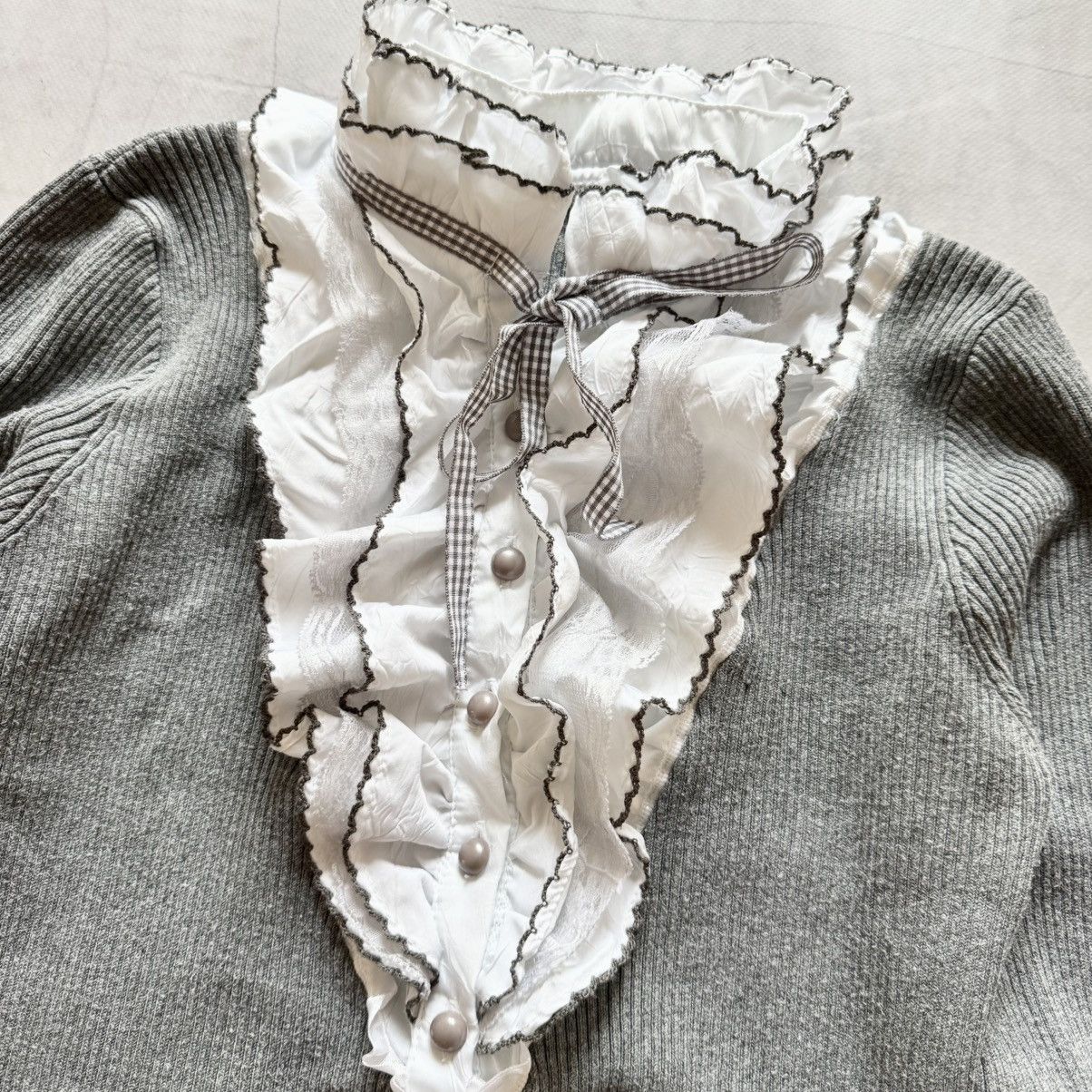 Hysteric Glamour × Undercover Sexy Office Siren Sweater Cute Ruffles Sarah Pacini Vibe Size M / US 6-8 / IT 42-44 - 3 Thumbnail