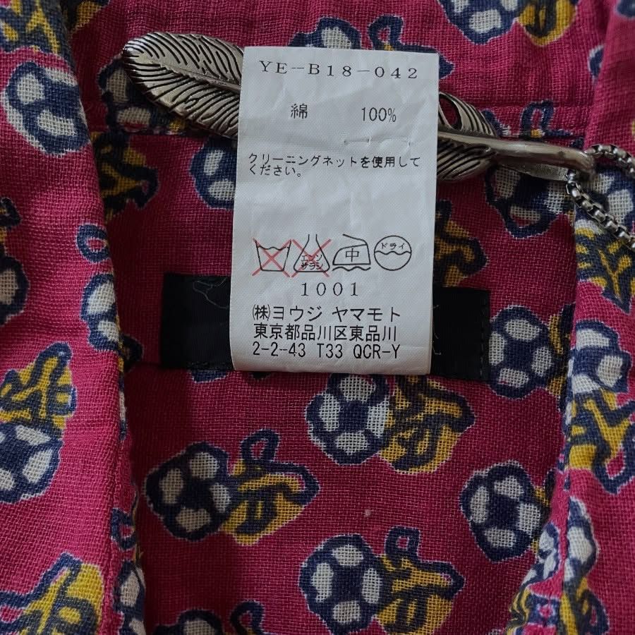 Yohji Yamamoto [Rare Beauty] Y's 90s Floral Pattern Smooth Cotton Shirt Size L / US 10 / IT 46 - 8 Thumbnail
