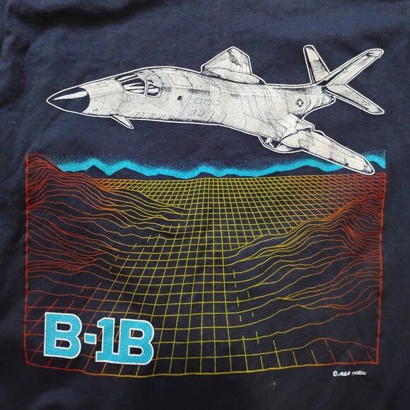 Other Deadstock Vintage Military Aircraft B-1B Jet T-Shirt Size US L / EU 52-54 / 3 - 1 Thumbnail