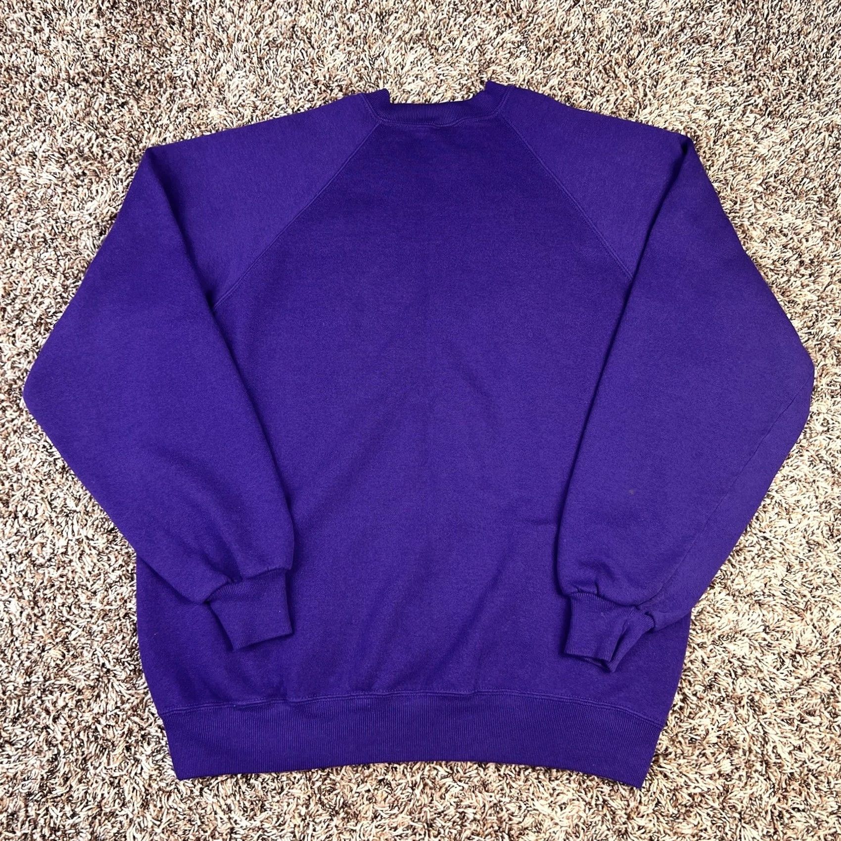 Jerzees VINTAGE Jerzees Sweatshirt Raglan Crewneck Purple 90s XL Adults Unisex United States USA Size US XL / EU 56 / 4 - 3 Thumbnail