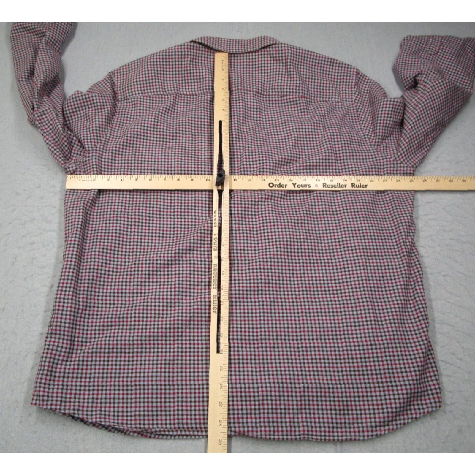 UNTUCKit UNTUCKit Shirt Mens 2XL XXL Red Check Flannel Button-Up Long Sleeve Vintage No (adapted constraints) Size US XXL / EU 58 / 5 - 5 Thumbnail