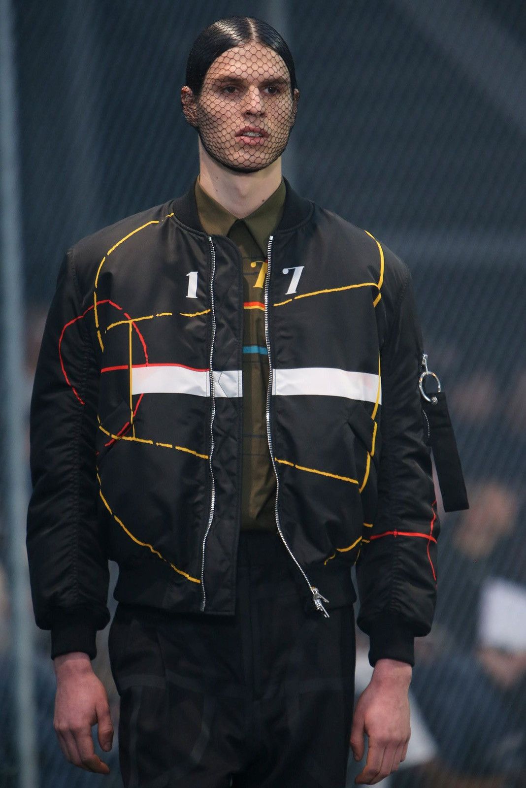 Givenchy FW2014 Basketball Court Print Bomber Jacket Size US S / EU 44-46 / 1 - 4 Thumbnail