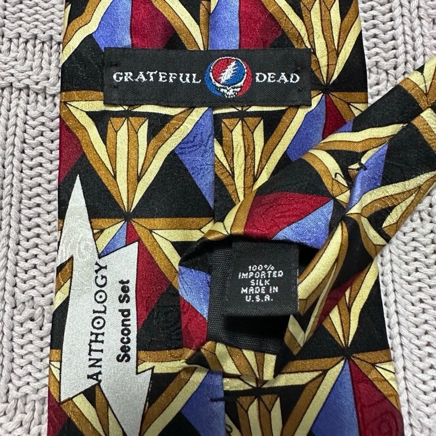 Grateful Dead Vintage Grateful Dead Second Set Anthology silk tie Size ONE SIZE - 3 Thumbnail