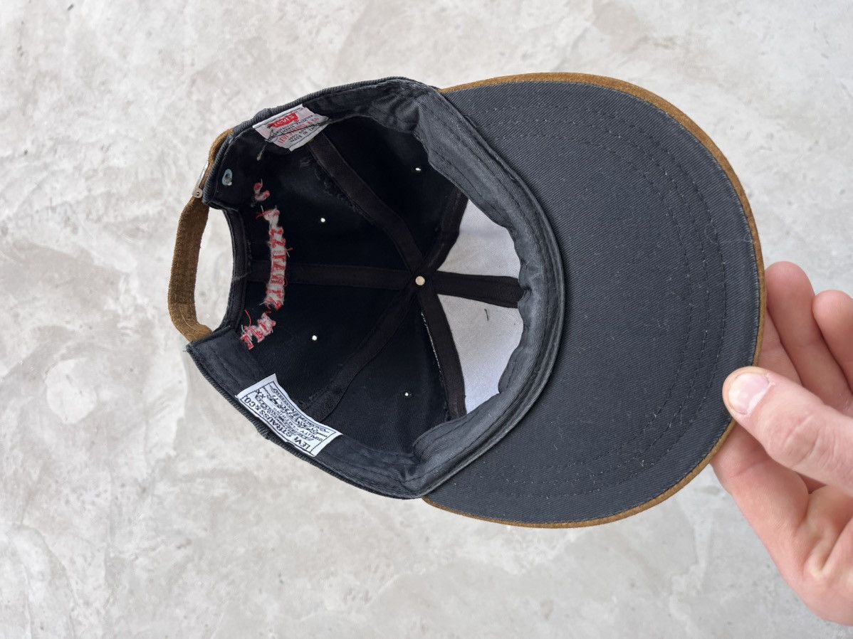 Levi's Vintage Levis 80s Cap Black Leather Visor Avantgarde Y2K Size ONE SIZE - 8 Thumbnail