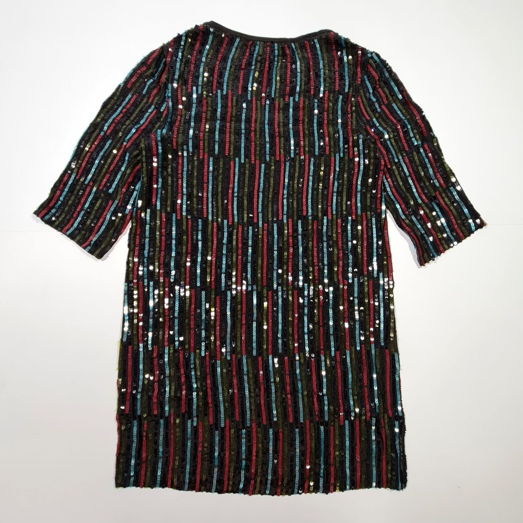 Velvet Velvet by Graham & Spencer Womens Dress Black XS Elisa Retro Sequinned Mini Dress Shirt? Size XS / US 0-2 / IT 36-38 - 6 Thumbnail