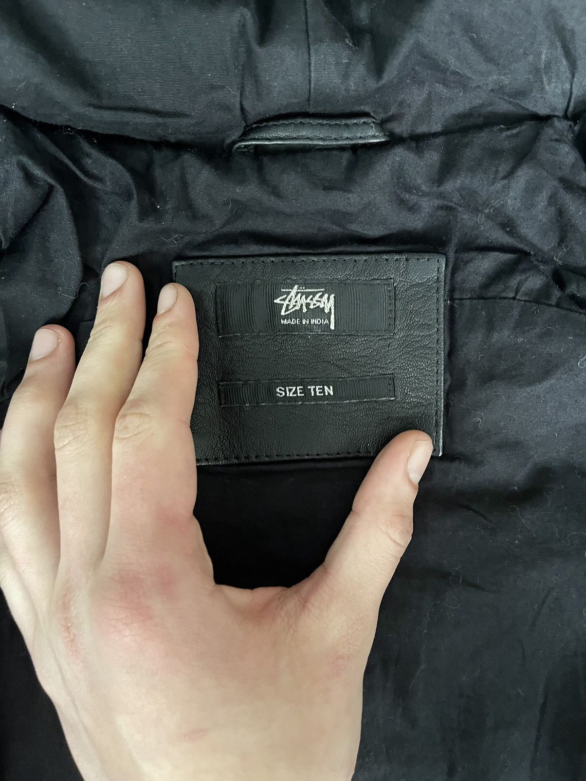 Stussy × Vintage Stussy 00s vintage hooded leather jacket Size US S / EU 44-46 / 1 - 4 Thumbnail