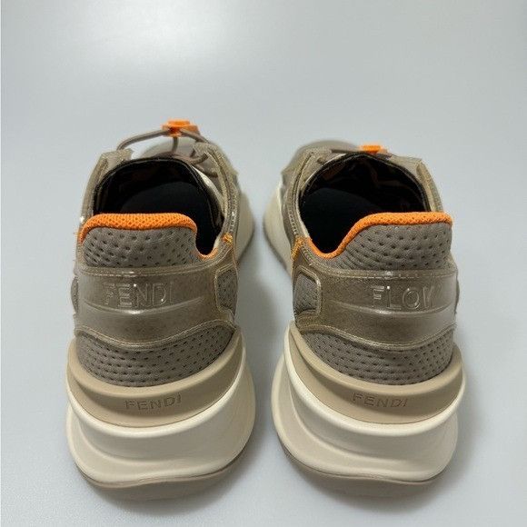 Fendi Fendi Flow Runner Low-Top Sneakers Orange Tan Men’s Size UK Size US 8 / EU 41 - 4 Thumbnail