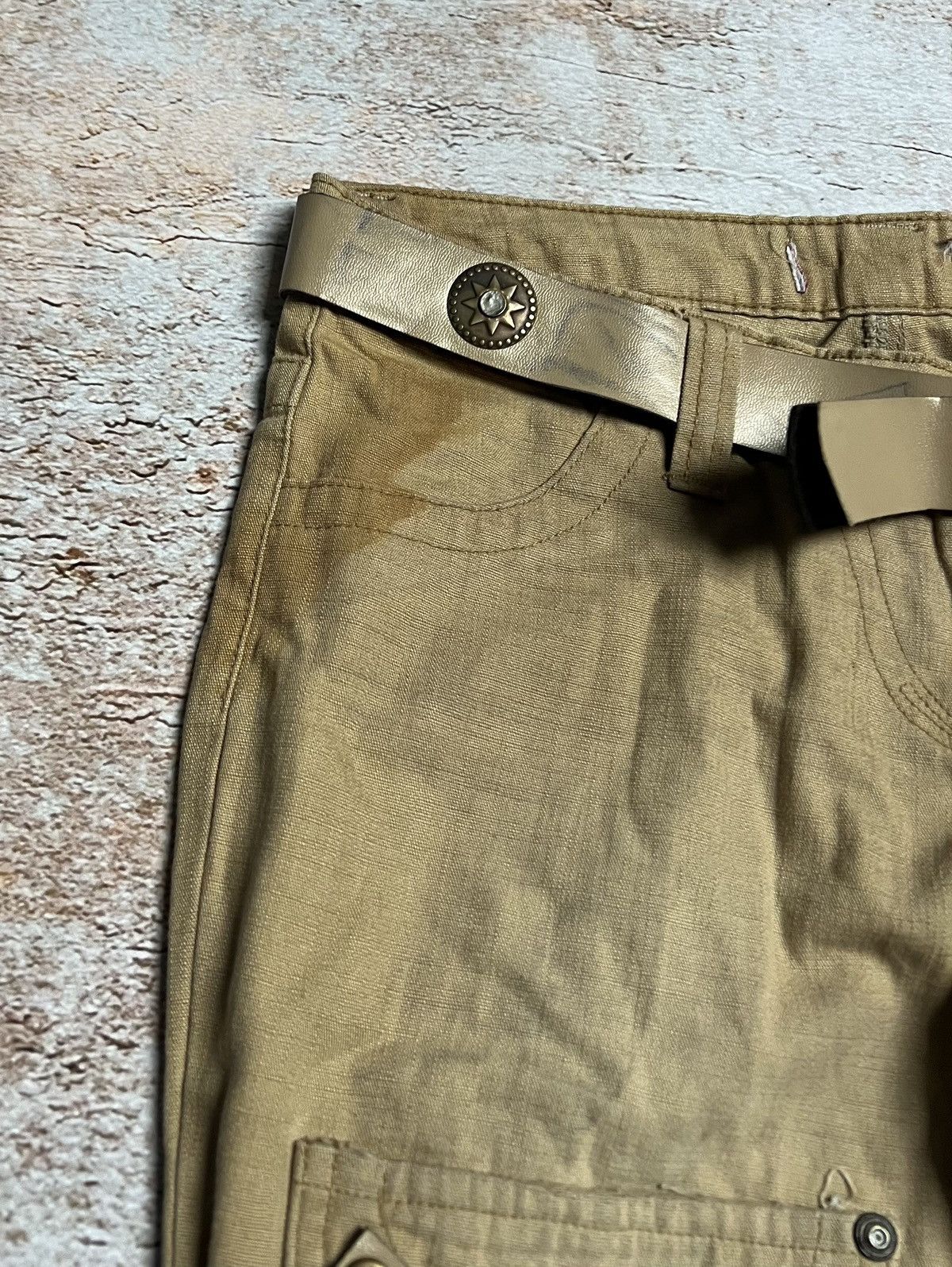 Japanese Brand Vintage Japanese cargo flare pants Size 28" / US 6 / IT 42 - 6 Thumbnail