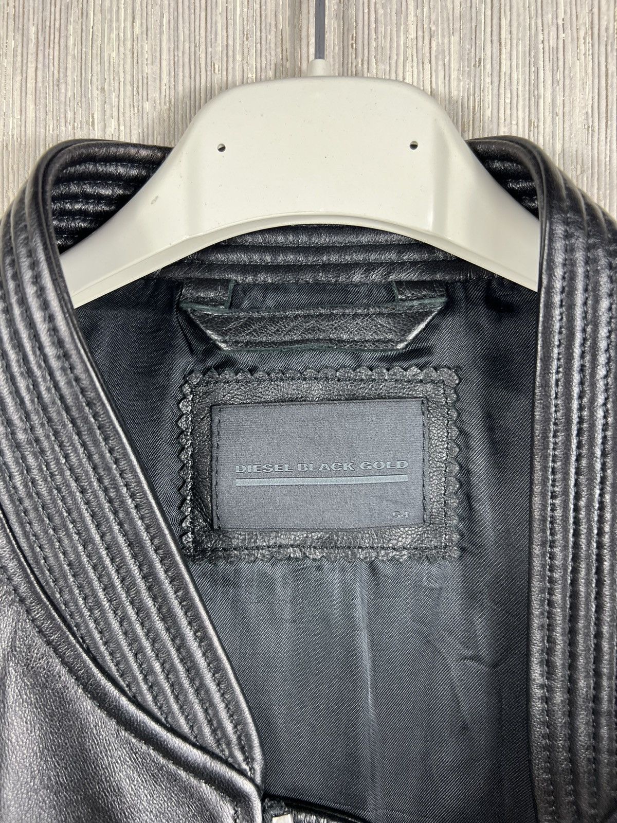 Diesel Black Gold Diesel Black Gold lambskin leather 5 zip jacket luxury Size US L / EU 52-54 / 3 - 21 Thumbnail