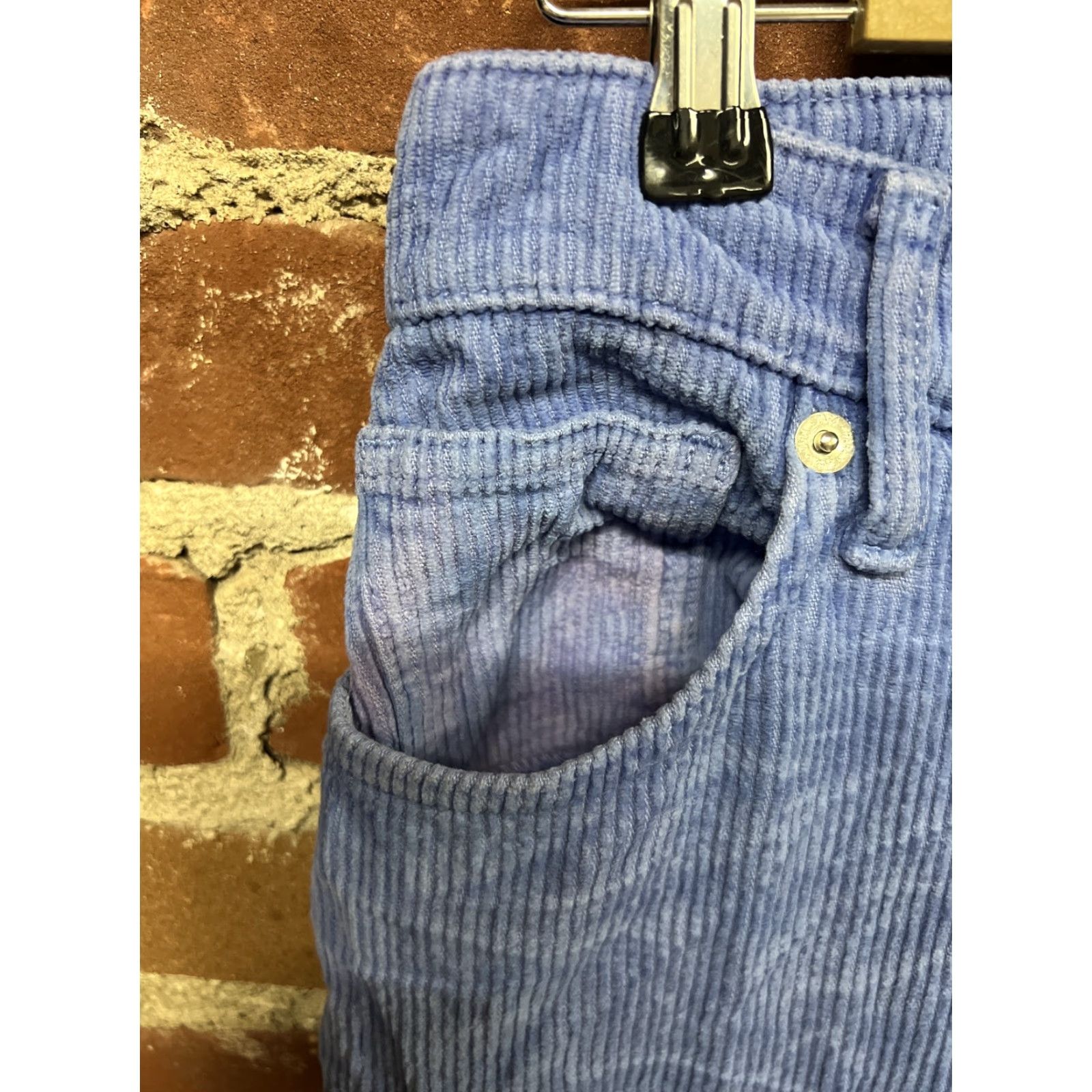 Zara Zara Womens Purple Corduroy Pants Flared Bottom Size 8 Size 30" / US 8 / IT 44 - 3 Thumbnail