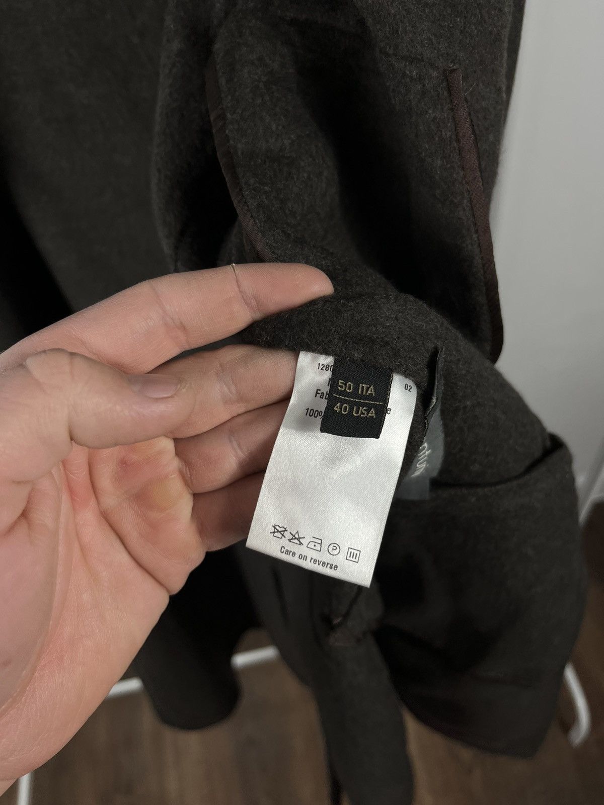 Other I Venturini Women’s Wool Coat Brown Made in Italy Size L / US 10 / IT 46 - 9 Thumbnail