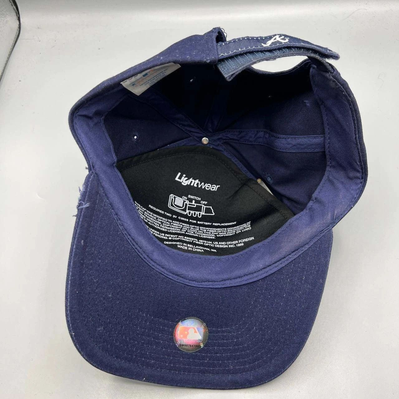Twins Enterprise Inc. Atlanta Braves Hat Men Navy Embroidered MLB Strap Back Cap Size ONE SIZE - 4 Thumbnail