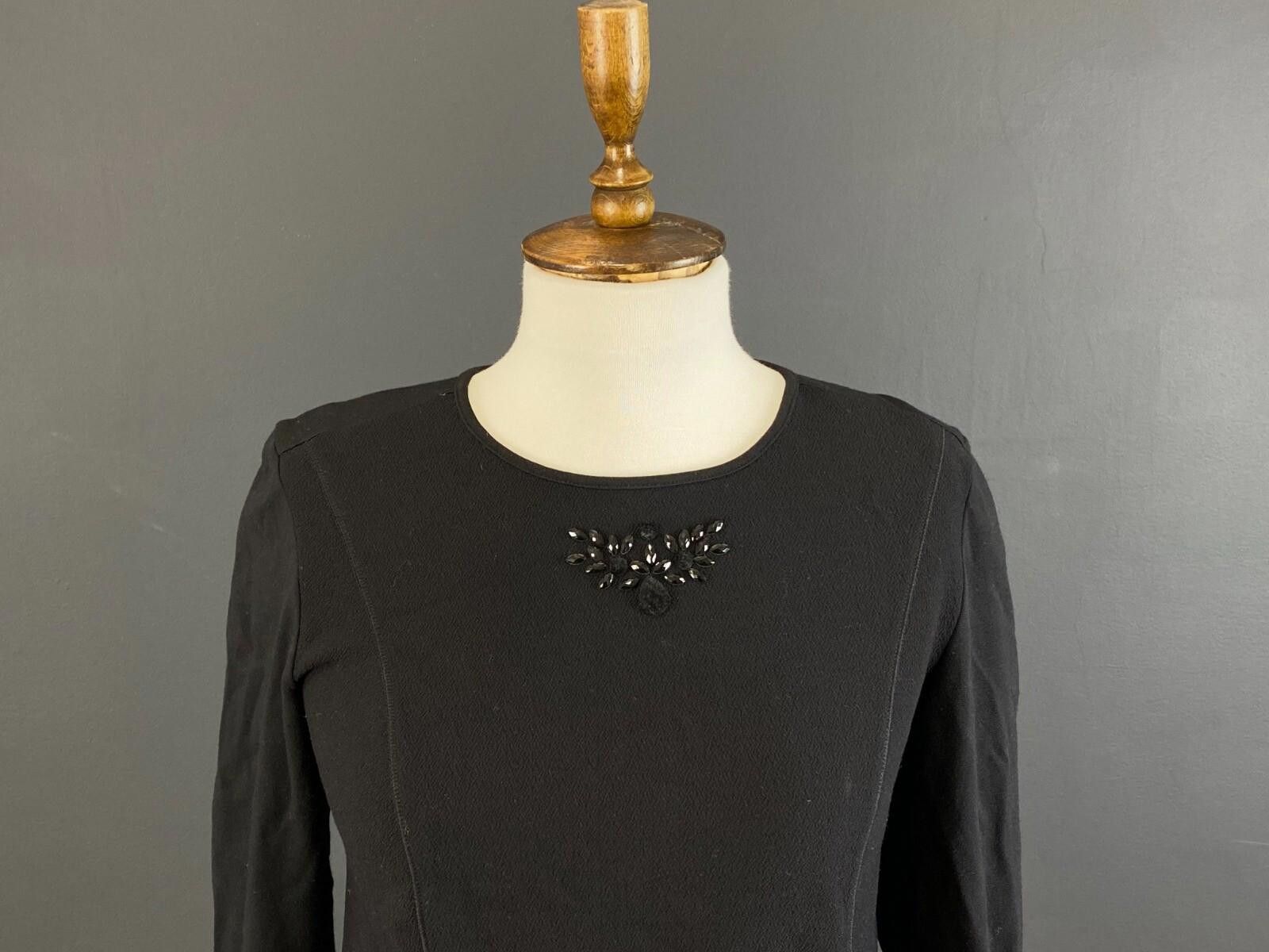 Errolson Hugh High Use by Claire Campbell Black Top Blouse Sz I 44 / USA 8 Size M / US 6-8 / IT 42-44 - 2 Thumbnail
